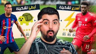 أسرع تشكيلة بالعالم ضد أبطئ تشكيلة بالعالم ⚡️🐢 FIFA [upl. by Epoh34]