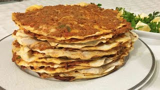 Tavada Lahmacun Nasıl Yapılır  Ev Yapımı Lahmacun Tarifi [upl. by Revorg]