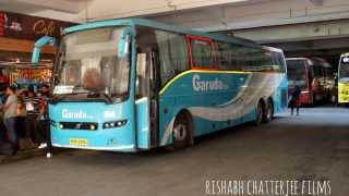 APSRTC GARUDA PLUS VOLVO 9400 MULTI AXLE B9R BUS AT SHANTINAGARBLR [upl. by Nosyaj466]