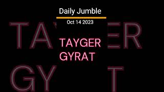 Daily Jumble Oct 14 2023  Jumble Answers for 10142023 [upl. by Yrome]