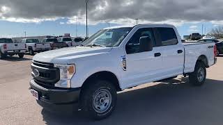 2021 FORD SUPER DUTY F250 SRW XL 4WD Crew Cab 675 Box  White  STOCK NUMBER P2010 [upl. by Annoyk166]