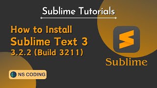 How to Install Sublime Text 3 on Windows 11  Sublime tutorials  NS CODING [upl. by Giardap872]