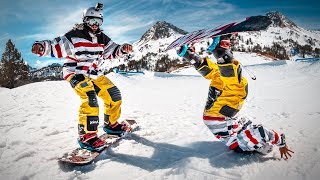 SKATER prueba SNOWBOARD por PRIMERA VEZ [upl. by Ezmeralda]