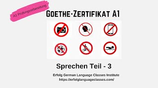 A1 Sprechen Teil  3  GoetheZertifikat A1 Modelltest 10 [upl. by Anawal]