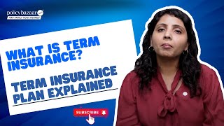 What is Term Insurance Term Insurance Plan Explained [upl. by Ariaet]