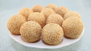 Sesame Balls Part 2 Making the Dough Banh Cam [upl. by Aisereht]