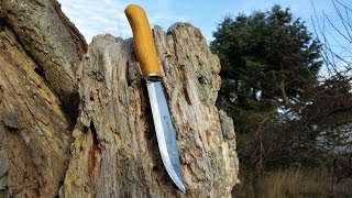 Knife making  Knife Handle For a Brusletto Storbukken [upl. by Llennahc113]