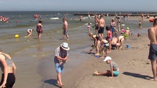 Łeba plaża 4072018 [upl. by Latyrc]