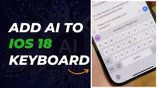 How To Get AI Keyboard on ANY iPhone 2024 [upl. by Narak131]