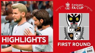 AFC Wimbledon vs Port Vale  FA Cup Round One REPLAY Highlights FC25 [upl. by Tuneberg]