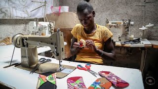 Kenya Meet Mombasa disabled women who earn a living sewing reusable sanitary pads [upl. by Mode252]