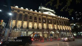 TORONTO Night Walk From King St E amp Jarvis St to Queens Quay W amp Lower Simcoe St October 14 2024 [upl. by Haidabej]