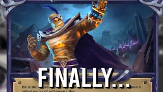 RAFAAM NEW HEARTHSTONE HERO  FINALLY HE IS HERE Emotes and Animations [upl. by Leziar]