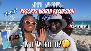 🤔BIMINI Resorts World POOL amp Beach Experience EXCURSION WORTH 39  Carnival Liberty [upl. by Reichel863]