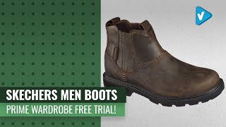 Try On Your New Skechers Men Boots Now On Amazon Prime Wardrobe Free Trial [upl. by Treb793]