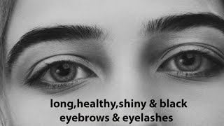 Black amp healthy eyebrows and eyelashes By ZAK productions [upl. by Ientirb]