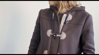 Grainline Cascade Duffle Coat Part 1  Laurens Latest Make [upl. by Noli]