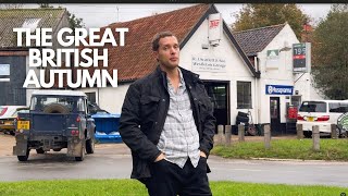 The Great British Autumn  Shower Dodging and a 1990s Harley Book [upl. by Nahtanaj]