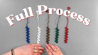 Longform Crochet bookmark process with Lofi music by tamamusic [upl. by Juana19]