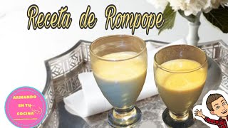 Receta de Rompope  Cómo hacer rompope caseroRompope 3 leches [upl. by Hpesoj]