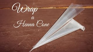 How to Wrap a Henna Cone  Henna [upl. by Nonah120]