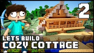 Minecraft How To Build a Cozy Cottage  Part 2 [upl. by Volin]