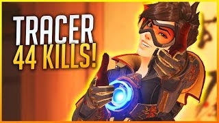 OVERWATCH PARTIDAZA CON TRACER 44 KILLS EN ILIOS  Makina [upl. by Suzy]