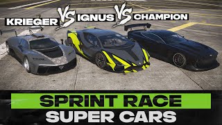 GTA Online  Champion VS Ignus VS Krieger  Fully Upgrade Road Racing Test [upl. by Skyla]