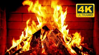 🔥 Cozy Fireplace 4K 12 HOURS Fireplace with Crackling Fire Sounds Fireplace Burning 4K [upl. by Weinert]