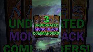 3 Underrated Mono Black Commanders [upl. by Anirtap]