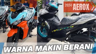 NEW AEROX 2024 WARNA BARU DULL BLUE ORANGE amp SILVER CYAN [upl. by Oidacra]