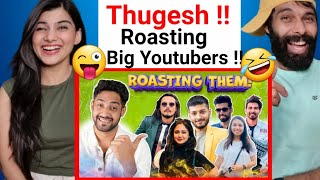 Meeting amp Roasting Big Indian Youtubers Live Thugesh Shocking Reaction [upl. by Atiken]