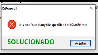 Error al extraer juego  Windows 1011  ISDonedll it is not found any file for isarcextract ✅ [upl. by Enyallij]