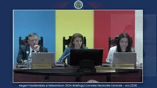 Alegeri Prezidențiale și Referendum 2024 Briefingul Comisiei Electorale Centrale  ora 2200 [upl. by Arhaz]