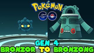 Evolving BRONZOR TO BRONZONG IN POKEMON GO  POKEMON GO GEN 4 EVOLUTION [upl. by Verile]