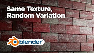 How to randomize PBR texture in Blender 3D  Randomize 101 Part 23 [upl. by Nohtanhoj]