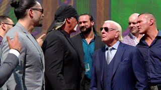 Team Flair and Team Hogan get fired up Crown Jewel media event Oct 30 2019 [upl. by Slater981]