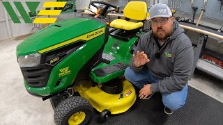 Which John Deere S100 Riding Lawn Mower Should you Buy  John Deere S100 Series Buying Guide [upl. by Heyde]