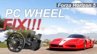 PC WHEEL INPUT SWITCH FIX SOLVED Forza Horizon 5 Thrustmaster amp Logitech wheels [upl. by Baillie]