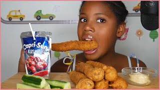 CORNDOGS CUCUMBER MUKBANG [upl. by Barbur]