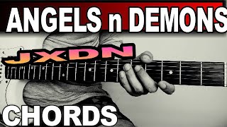 JXDN ANGELS amp DEMONS PT 2 GUITAR TUTORIAL [upl. by Emelun]