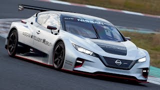 Nissan LEAF NISMO RC Testing at Sodegaura Forest Raceway [upl. by Iek784]