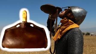 Crafting a Medieval LEATHER BOTTLE for Reenactment or LARP [upl. by Hcra]