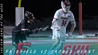 Fairfield vs Sacred Heart  Laxcom Game of the Week [upl. by Tarfe]