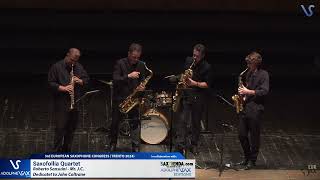 EURSAX 2024 Saxofollia Saxophone Quartet plays Mr J C by Roberto Sansuini [upl. by Erika388]