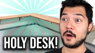 BUILDING A MASSIVE FLOATING DESK 5 desks combined PART 1 [upl. by Cynar]