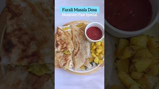 Farali Masala Dosa😋👌Navaratri Vrat Specialfaralidosa masaladosa gvk navaratrispecialvideo [upl. by Tiedeman]