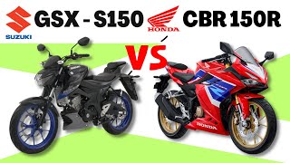 Suzuki GSX  S150 vs Honda CBR 150R  Side by Side Comparison  Specs amp Price  2023 Philippines [upl. by Sivraj]