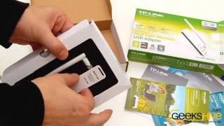 150Mbps High Gain Wireless USB Adapter TLWN722N TPLink  Unboxing by wwwgeekshivecom [upl. by Misa]