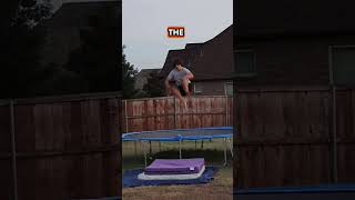 I TRIED A GAINER OFF OF MY TRAMPOLINE 🤯 [upl. by Brackett]